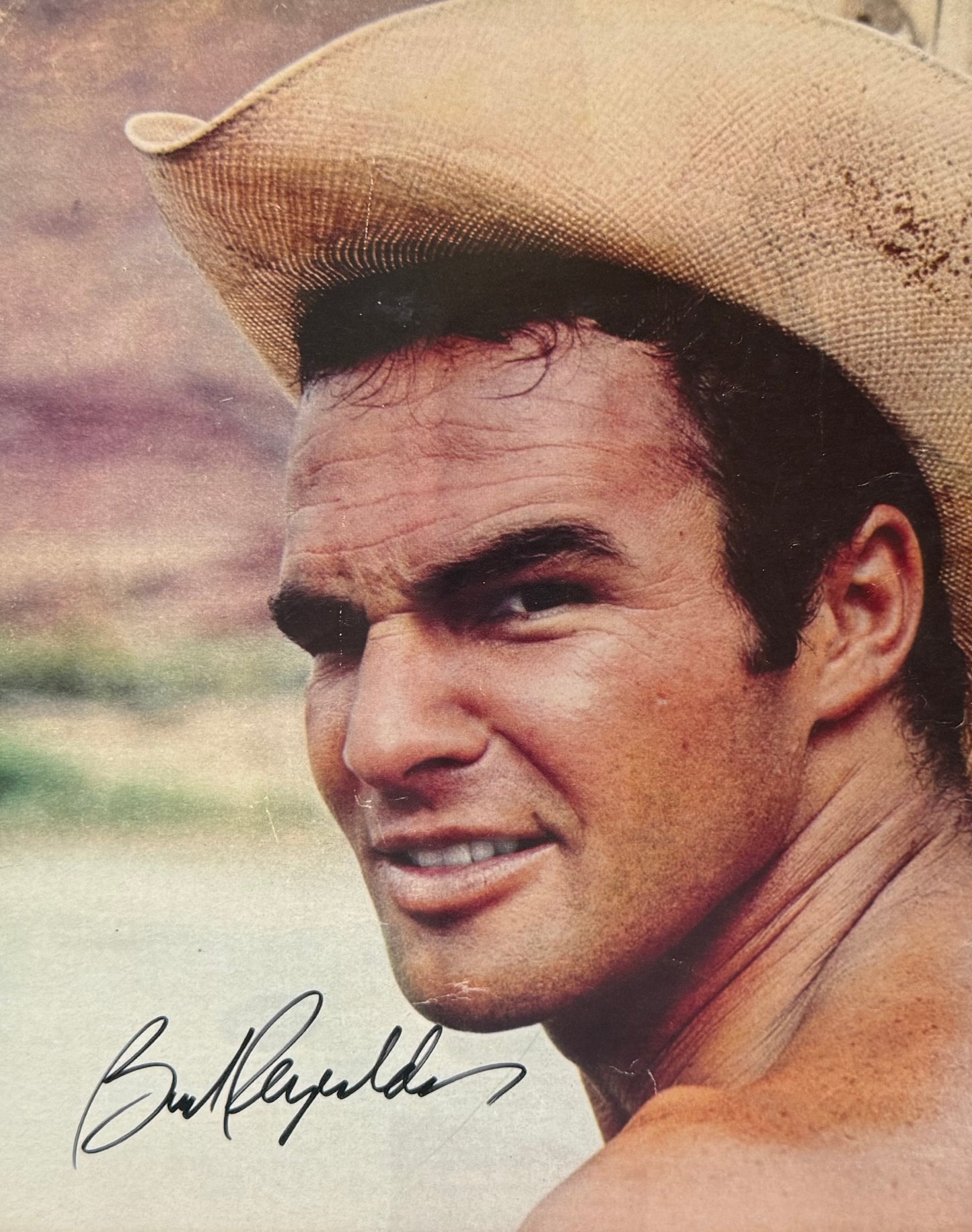 Burt Reynolds Hand Signed Framed 40cm x 30cm Film Photo With COA