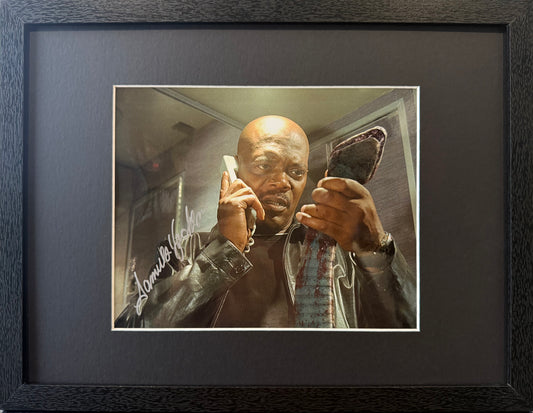 Samuel L. Jackson Hand Signed Framed 40cm x 30cm 'Snakes On A Plane' Film Photo & COA