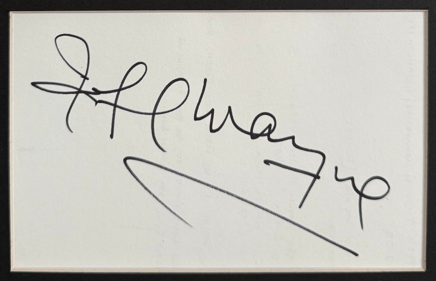 Jeff Wayne 'War Of The Worlds' Hand Signed Framed 30cm x 20cm Card/Photo Presentation & COA