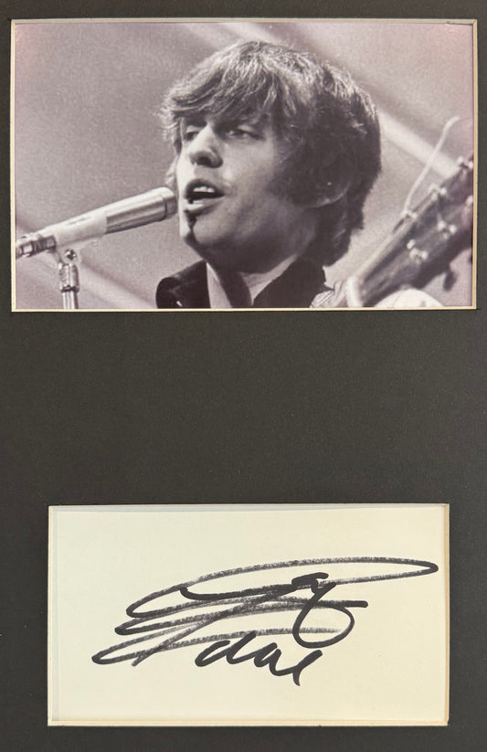 Georgie Fame, Hand Signed Framed 30cm x 20cm Card/Photo Presentation & COA