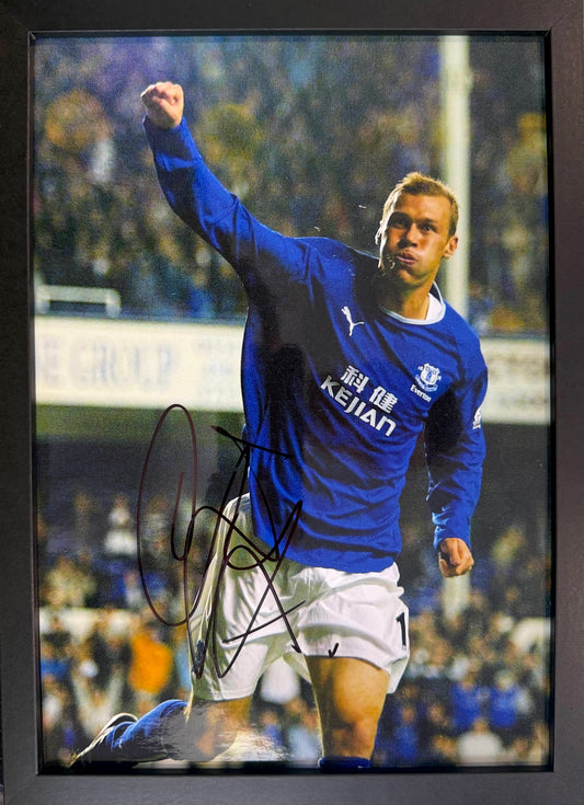 Duncan Ferguson, Everton Legend, Hand Signed Framed Photo & COA