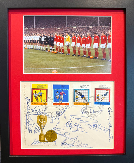 England 1966 Team (including Moore) Multi-Hand Signed FDC First Day Cover & COA