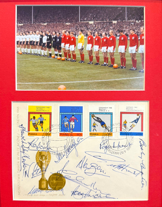 England 1966 Team (including Moore) Multi-Hand Signed FDC First Day Cover & COA