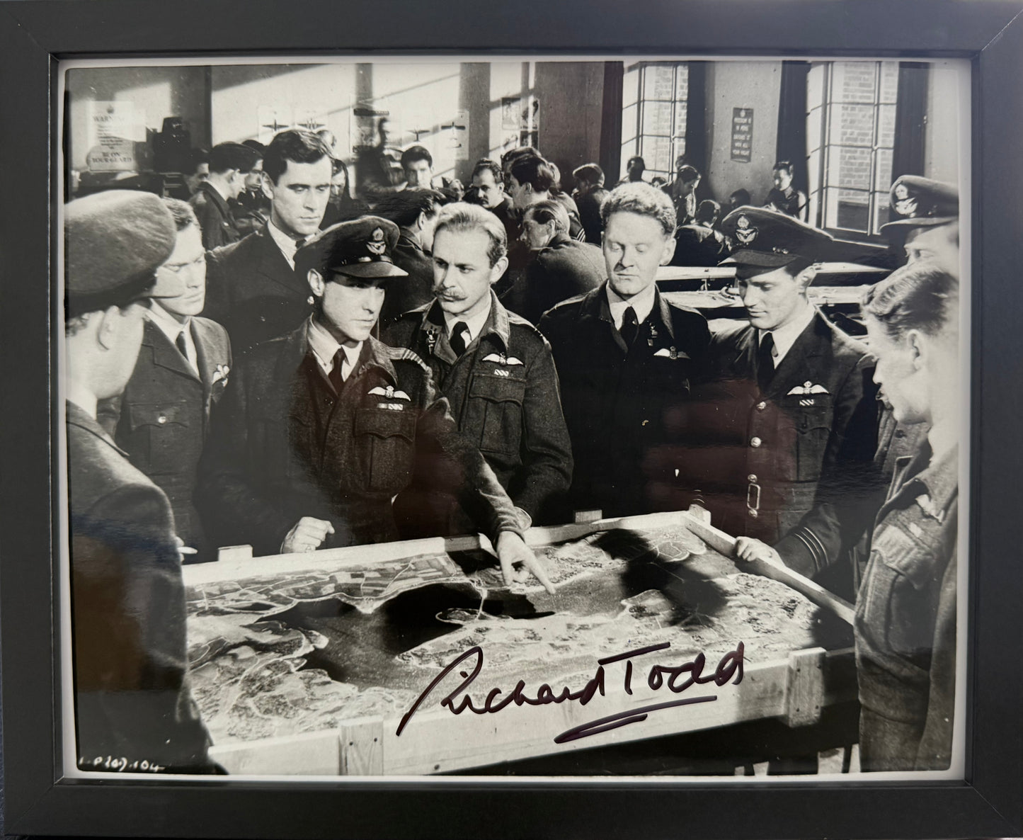 Richard Todd, Hand Signed Dam Busters Film Publicity Photo & AFTAL Member COA