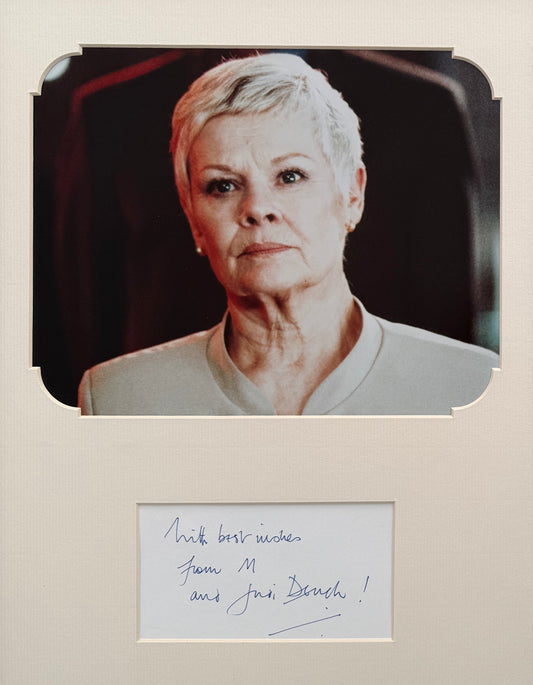 Dame Judi Dench, 007 'M' James Bond Actress, Hand Signed Photo & COA