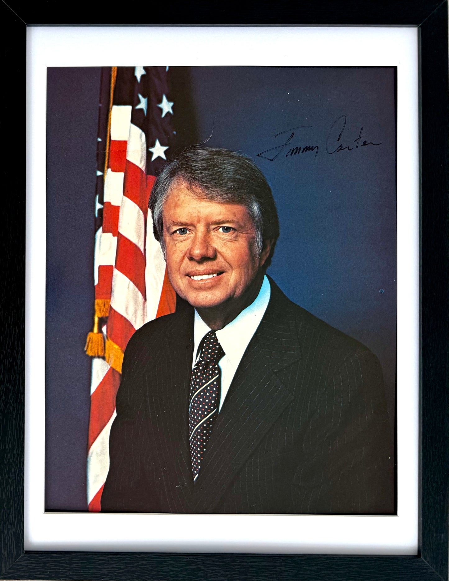 Jimmy Carter, Former President of the USA, Hand Signed Photo Presentation, With COA