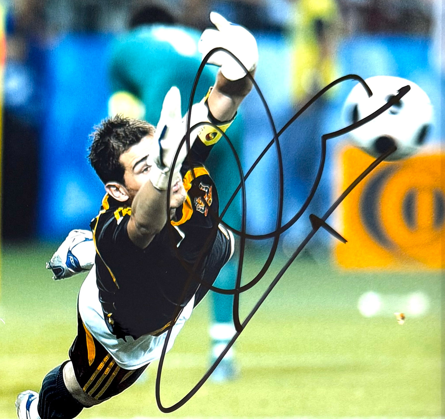 Ilker Casillas, Real Madrid, Spain Footballing Legend, Hand Signed Photo & COA