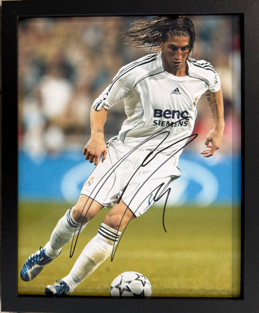 Sergio Ramos, Real Madrid, Spain Footballing Legend, Hand Signed Photo & COA
