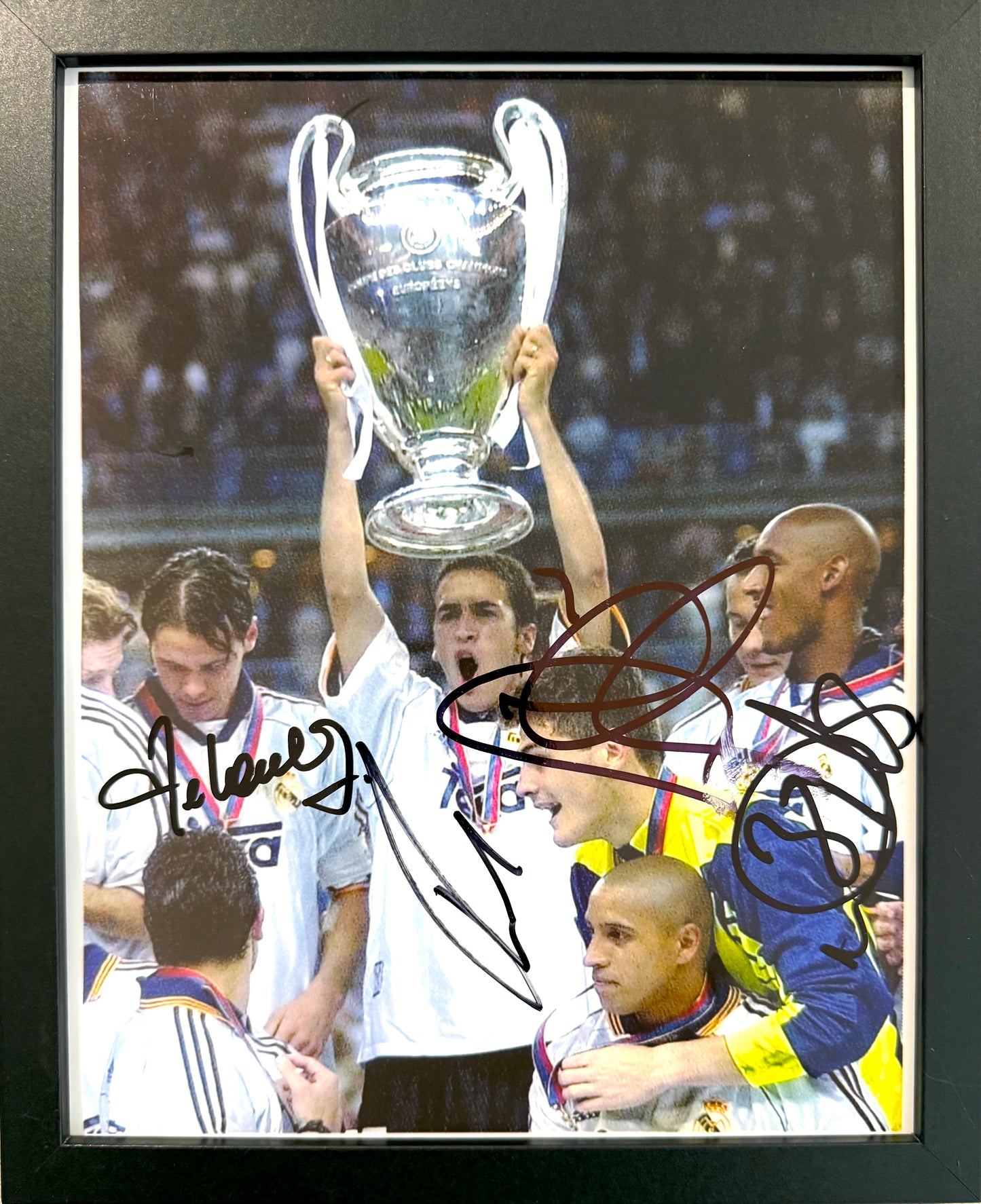 Raul, Anelka, Redondo, Real Madrid Legends, Guaranteed Hand Signed Photo & COA