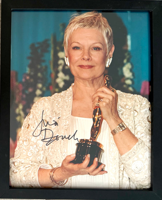 Dame Judi Dench, 007 'M' James Bond Actress, Hand Signed Photo & COA