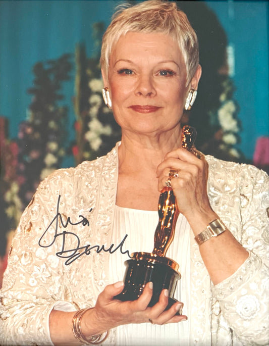 Dame Judi Dench, 007 'M' James Bond Actress, Hand Signed Photo & COA