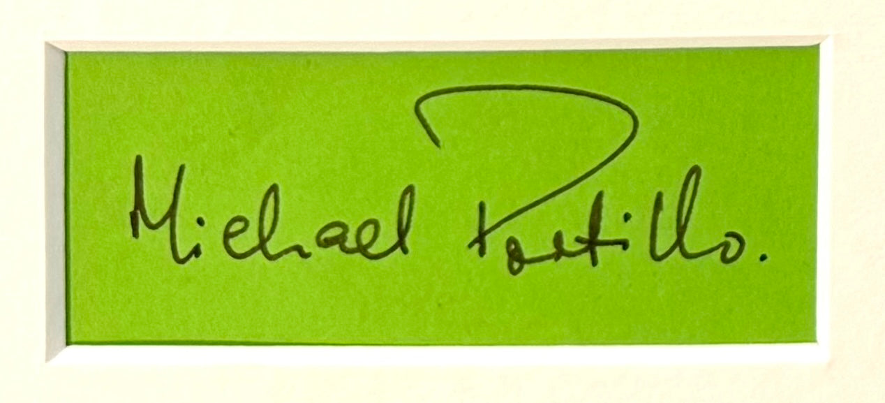 Michael Portillo, Former Conservative British Minister Hand Signed Mounted Card & Photo with COA