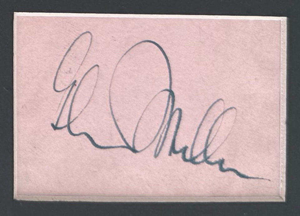 Glenn Miller, Big Band Conductor, Hand Signed Framed 20cm x 15cm Card/Photo Presentation & COA