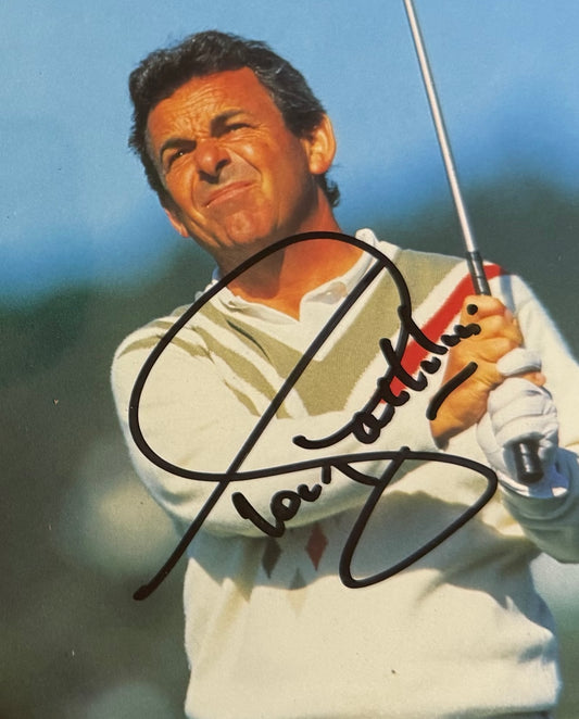 Tony Jacklin, Golf Legend, Hand Signed Publicity Photo, 25cm x 20cm Framed & COA
