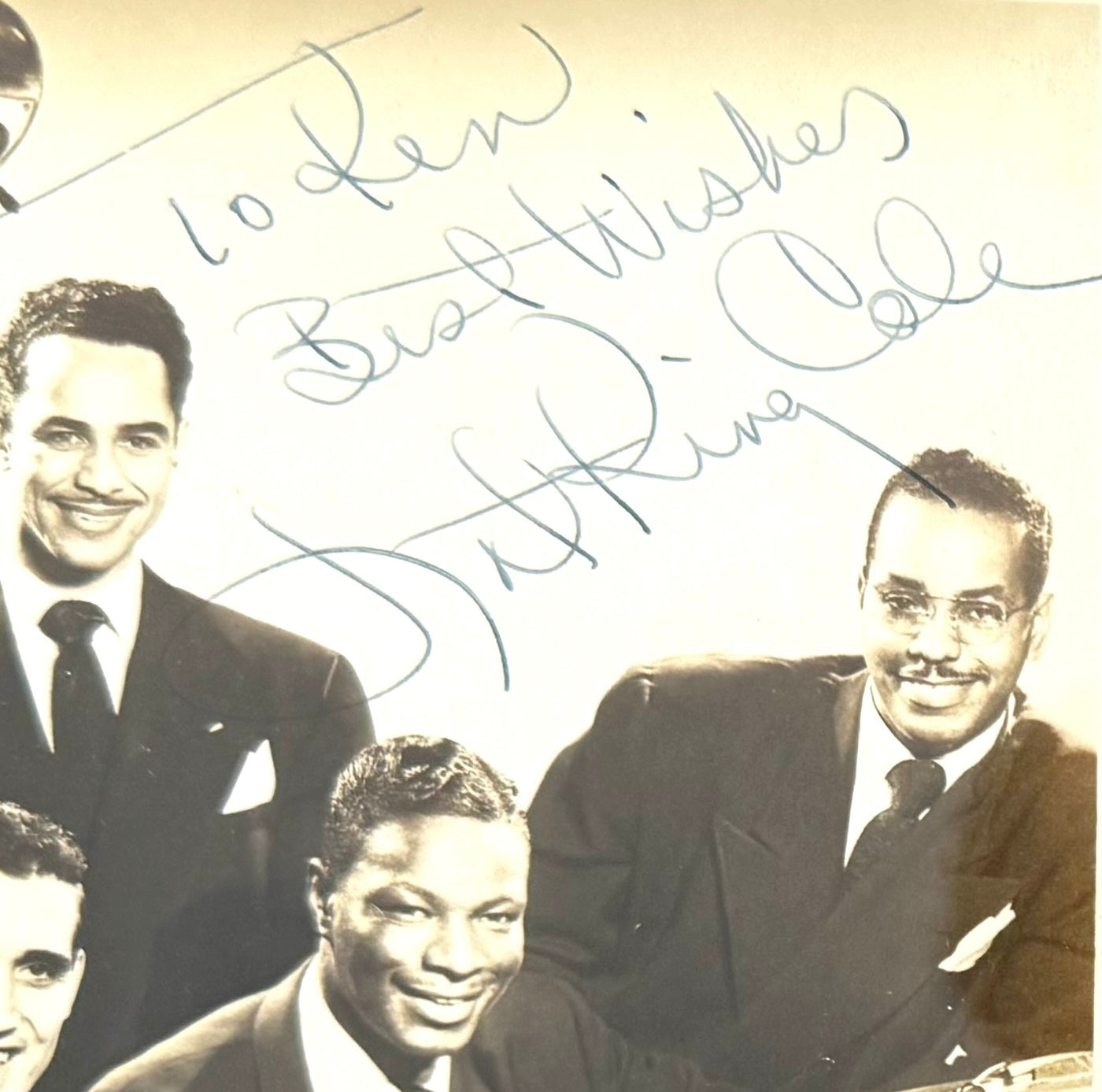 Nat King Cole, Singer, Actor, Hand Signed Framed 20cm x 15cm Original Photo & COA