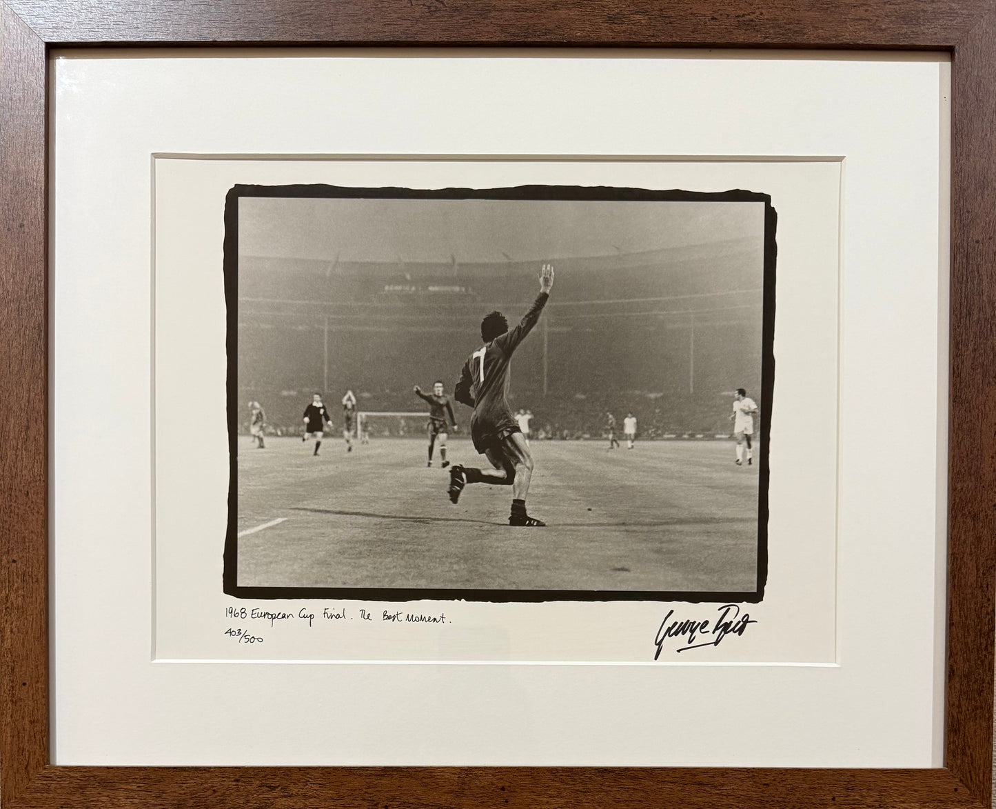 George Best, Manchester United Legend, Stunning Hand Signed Limited Edition Print & COA