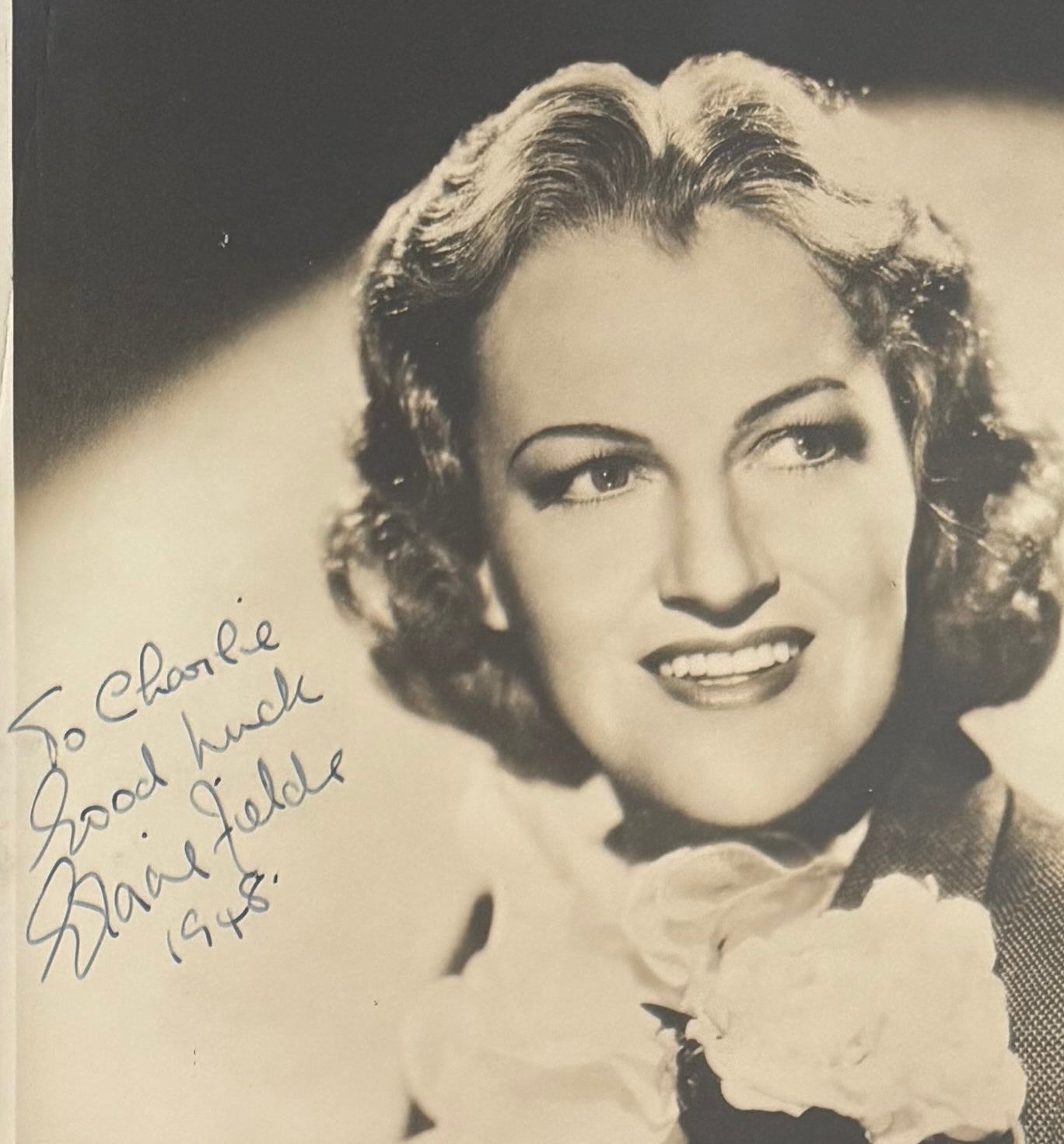 Gracie Fields, Guaranteed Hand Signed Original Framed 25cm x 20cm Photo, With COA
