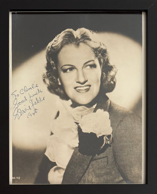 Gracie Fields, Guaranteed Hand Signed Original Framed 25cm x 20cm Photo, With COA