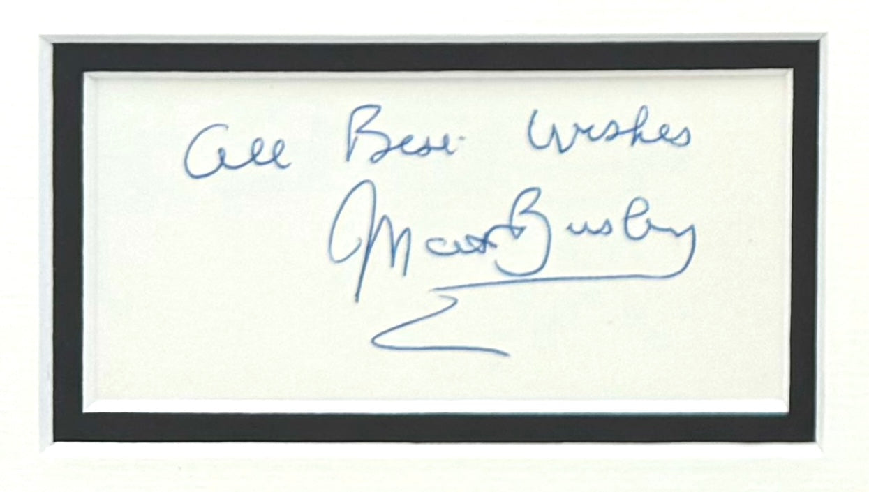 Sir Matt Busby, Manchester United Legend, Hand Signed Card with Photo Presentation & COA