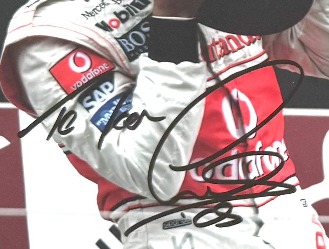 Lewis Hamilton, F1 Mercedes McLaren Legend, Hand Signed Photo & COA