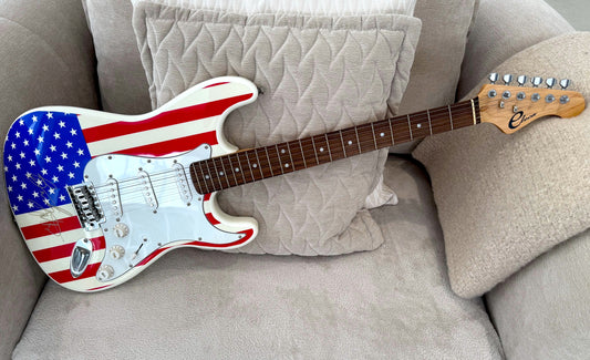 Bruce Springsteen Singer, Songwriter, Guitarist, Hand Signed Guitar & COA