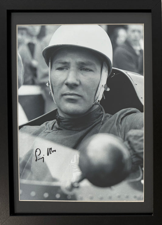 Stirling Moss, F1 Legend, Guaranteed Hand Signed Framed Original Photo & COA