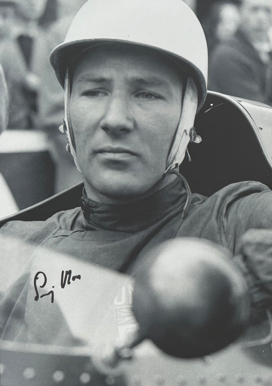 Stirling Moss, F1 Legend, Guaranteed Hand Signed Framed Original Photo & COA