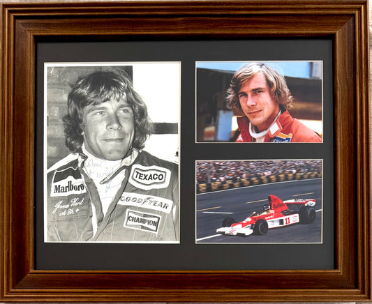 James Hunt, F1 McLaren World Champion Legend, Hand Signed Photo & COA