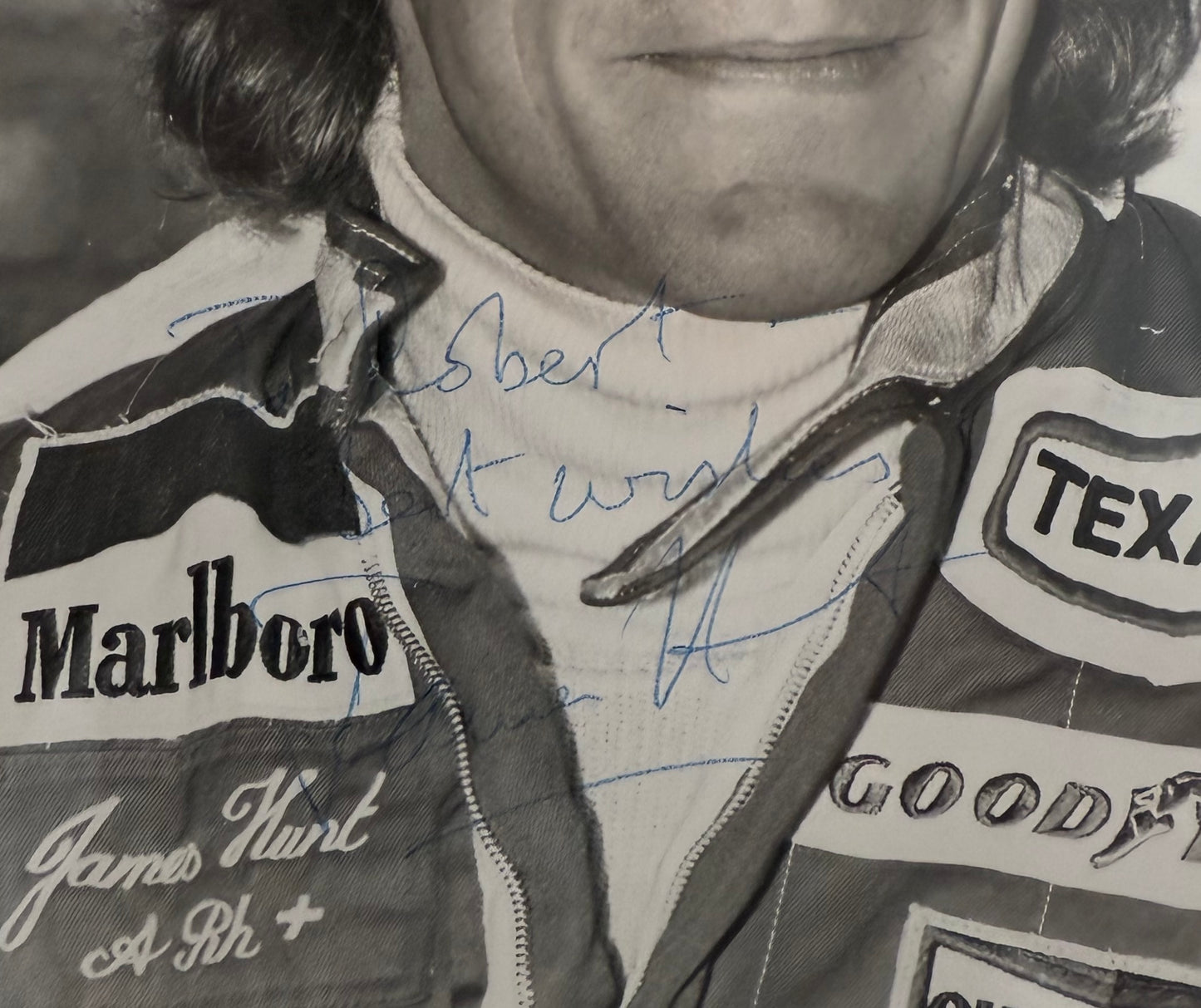 James Hunt, F1 McLaren World Champion Legend, Hand Signed Photo & COA
