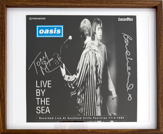 Oasis; Bonehead, Tony McCarroll, Hand Signed Laserdisc Presentation & COA