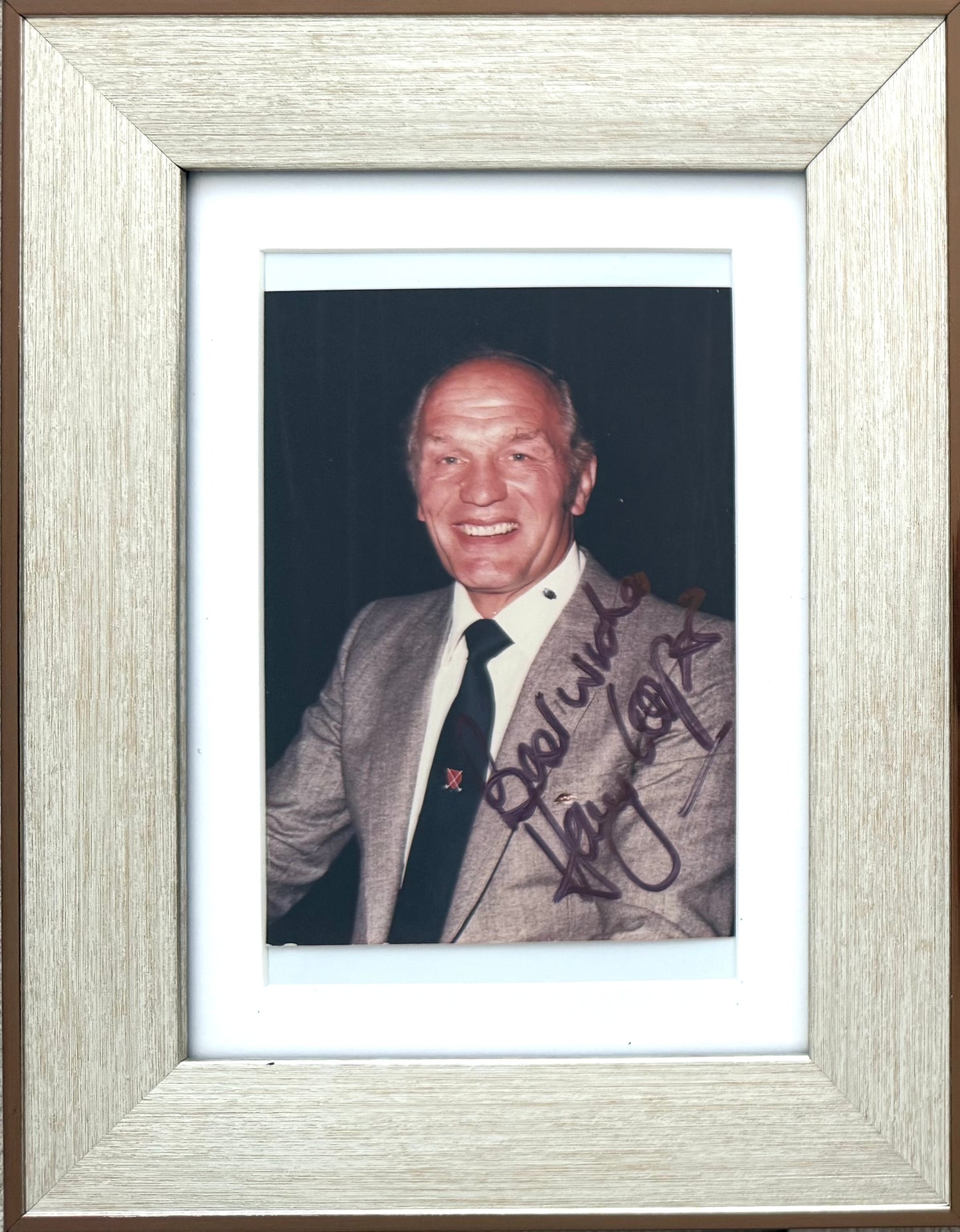 Sir Henry Cooper, Former Heavyweight Boxing Champion, Hand Signed Photo With COA