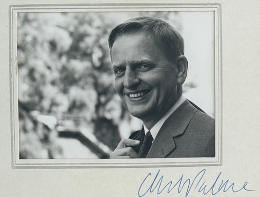 Olof Palme, Assassinated Former Swedish Prime Minister, Hand Signed Photo With COA