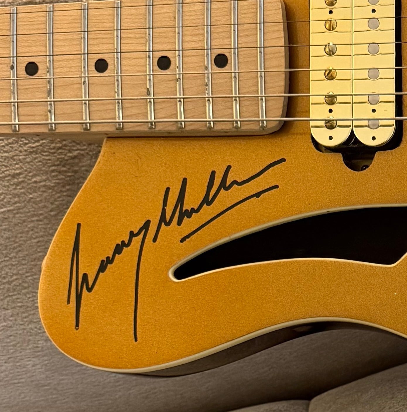 U2 - Bono, The Edge, Larry Mullen, Adam Clayton, Hand Signed Guitar & COA