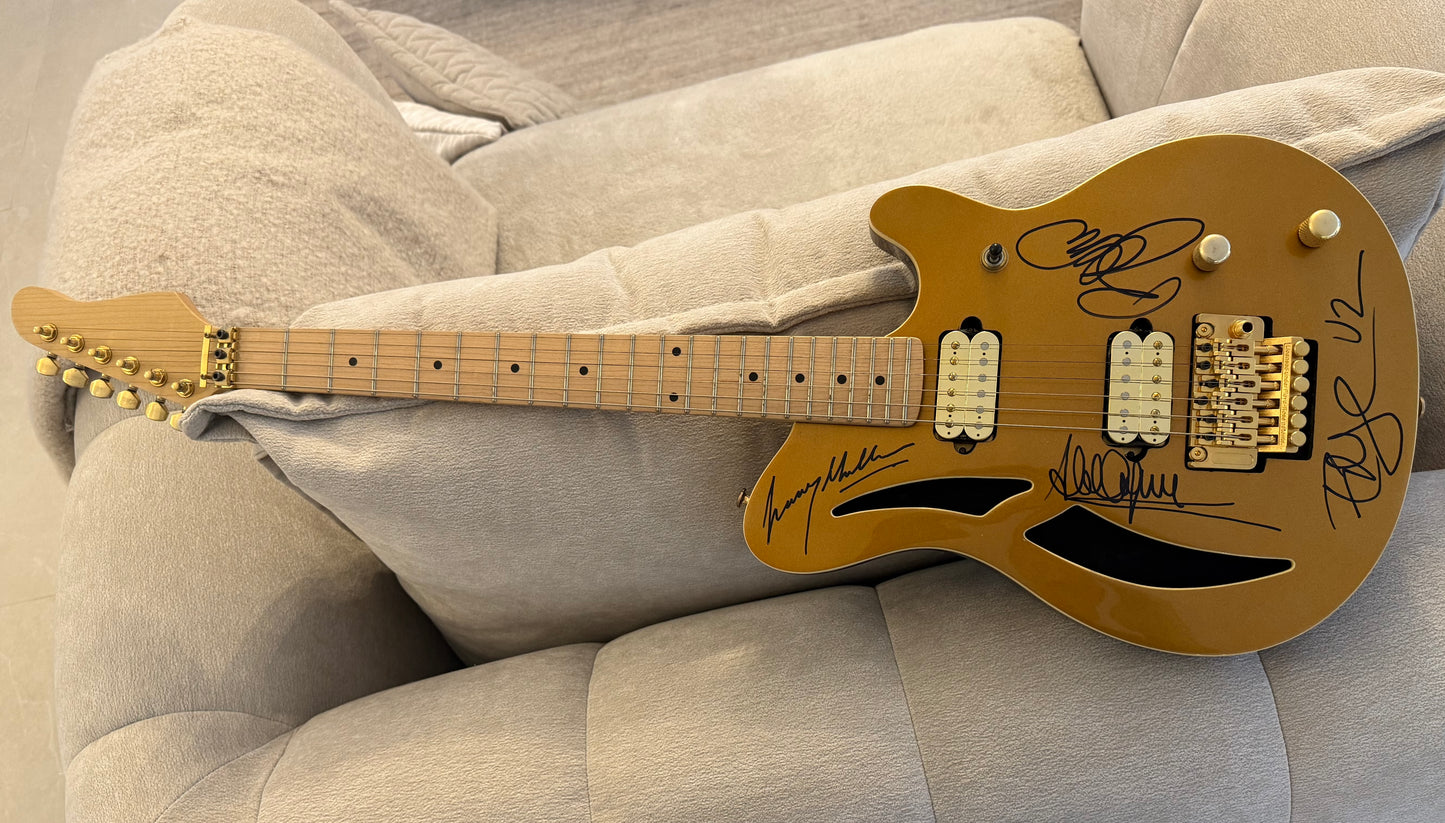 U2 - Bono, The Edge, Larry Mullen, Adam Clayton, Hand Signed Guitar & COA