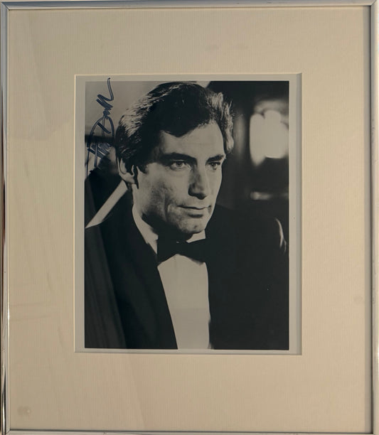 Timothy Dalton, Former James Bond 007, Hand Signed Photo & COA