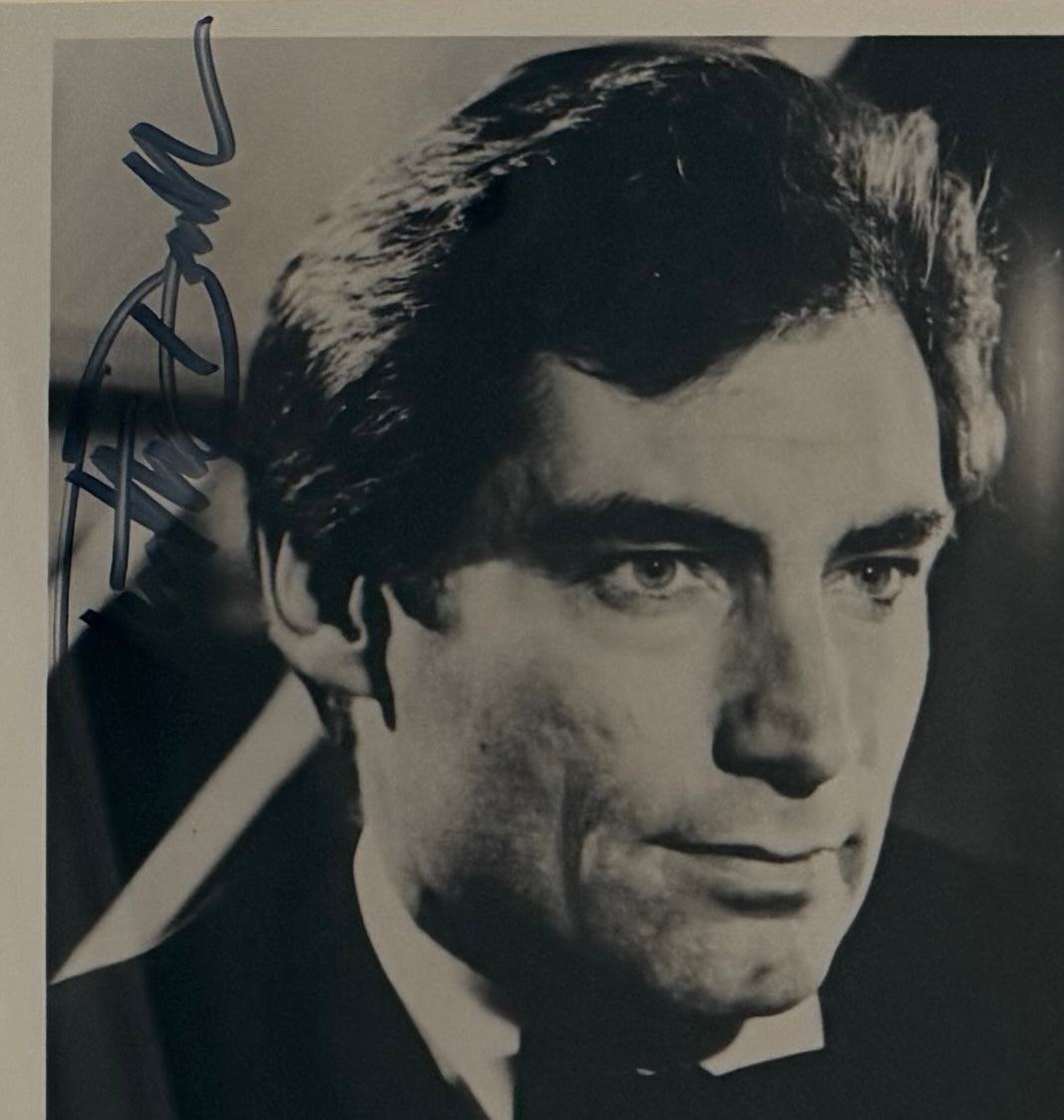 Timothy Dalton, Former James Bond 007, Hand Signed Photo & COA