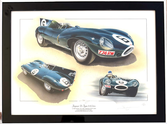 Le Mans 1955 Christopher Dugan (artist) Hand Signed Limited Edition Print & COA