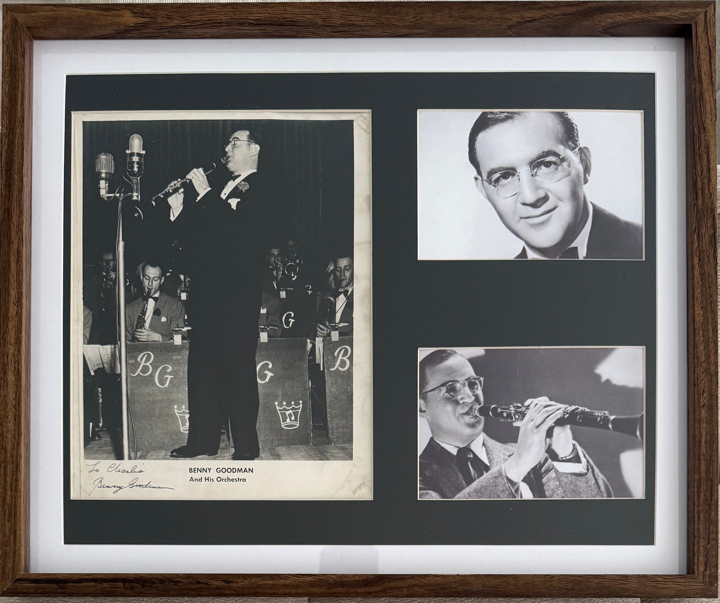 Benny Goodman, Swing Era Musician, Hand Signed Framed 43cm x 36cm Photo Presentation & COA