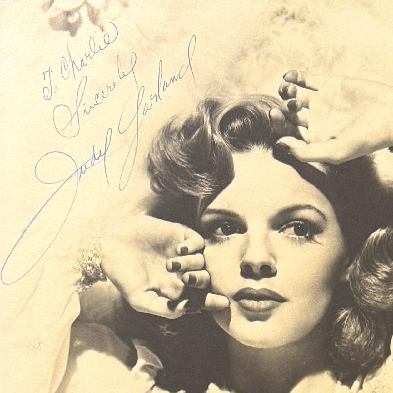 Judy Garland, 'Wizard of Oz' Oscar Winning Actress, Hand Signed Photo & COA