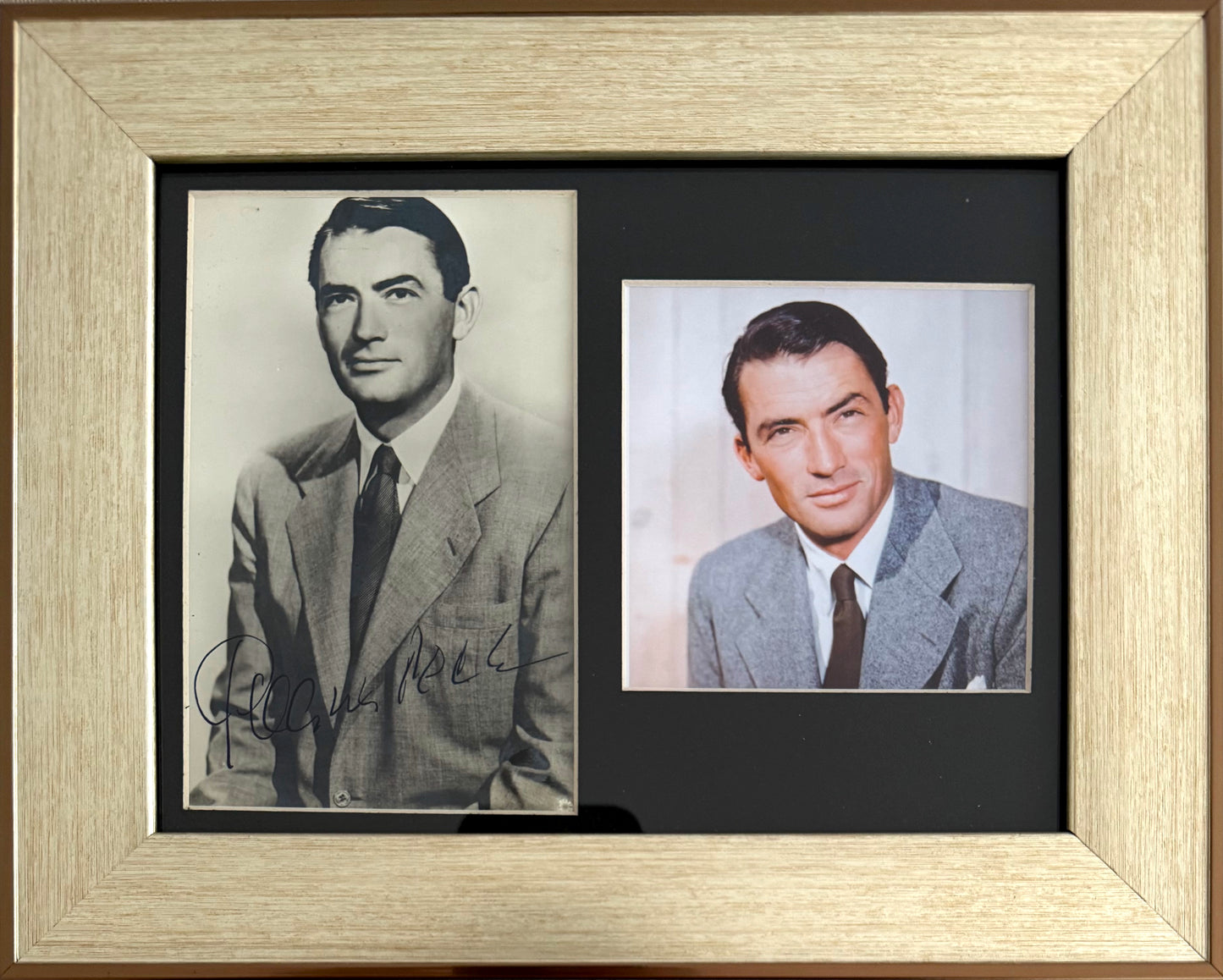 Gregory Peck, Famous U.S Actor, Hand Signed Framed Mounted Photo With COA