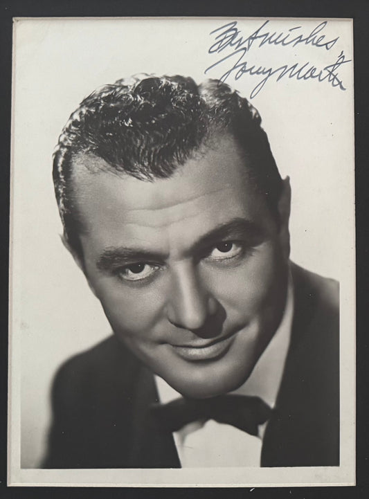 Tony Martin, U.S. Actor, Singer, Guaranteed Hand Signed Framed Publicity Photo With COA