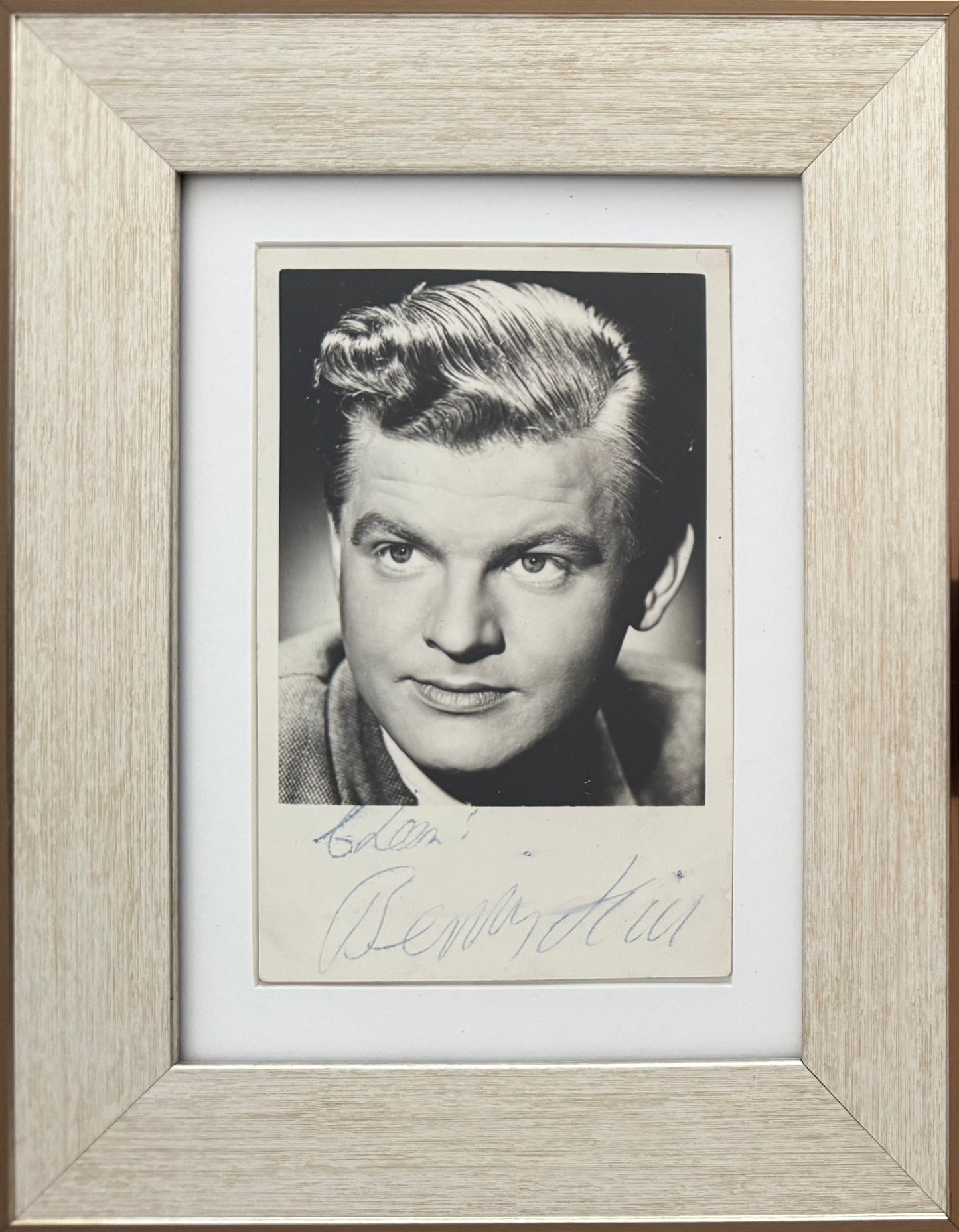 Benny Hill, Guaranteed Hand Signed Framed Publicity Photo With COA