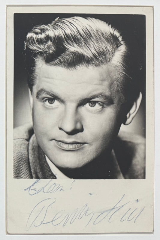 Benny Hill, Guaranteed Hand Signed Framed Publicity Photo With COA