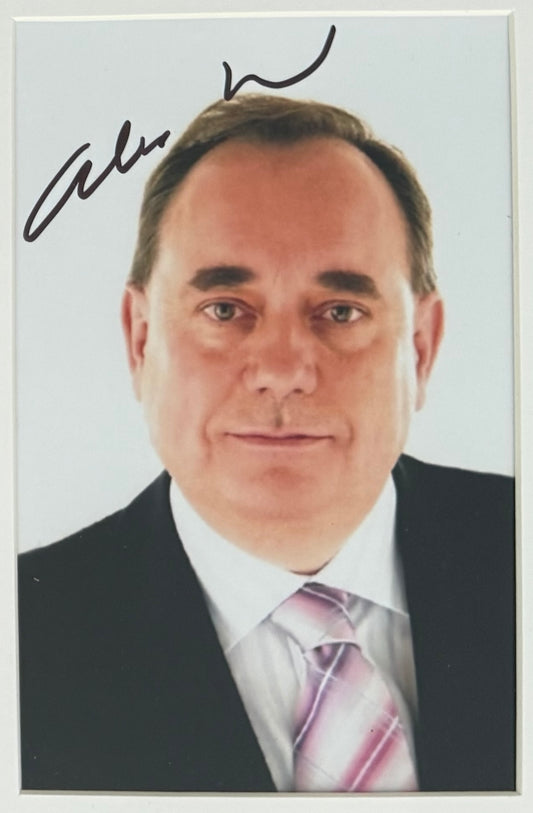 Alex Salmond, Former Scottish First Minister Hand Signed Photo With COA