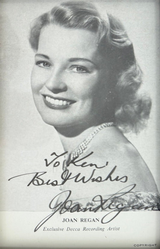 Joan Regan, Guaranteed Hand Signed Original Framed 15cmX10cm Photo, With COA