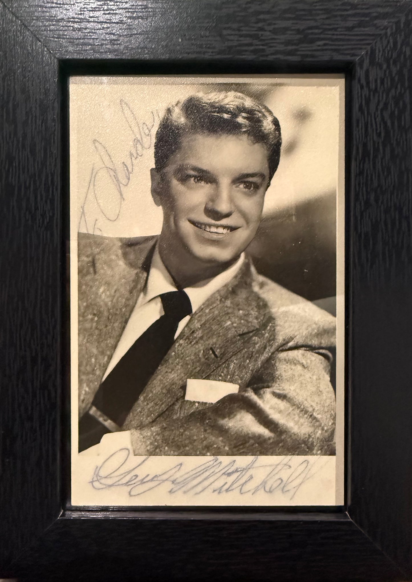Guy Mitchell, Hand Signed Framed 15cm x 10cm Photo Presentation & COA