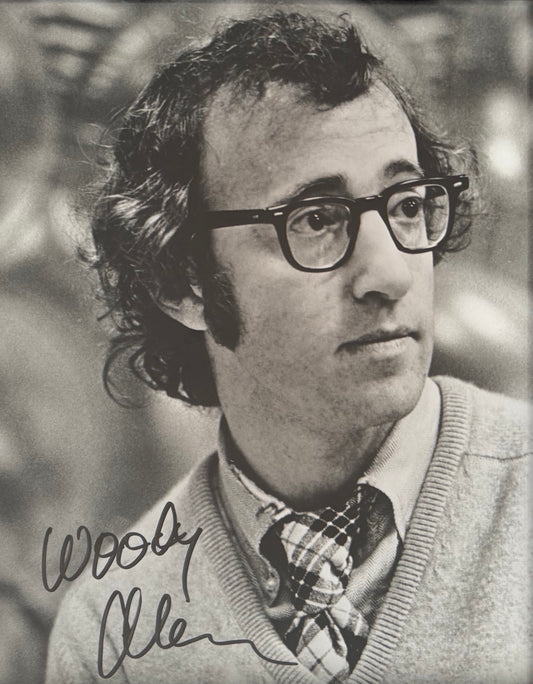 Woody Allen Hand Signed Framed 25cm x 20cm Photo Presentation & COA