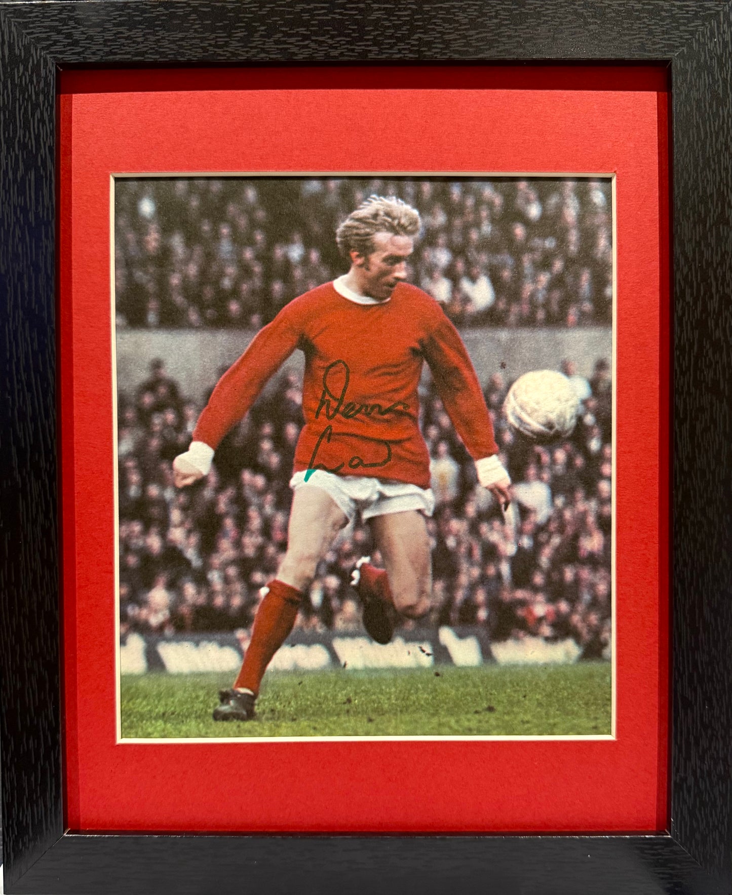 Denis Law, Manchester United, Scotland Legend, Hand Signed Framed Photo & COA