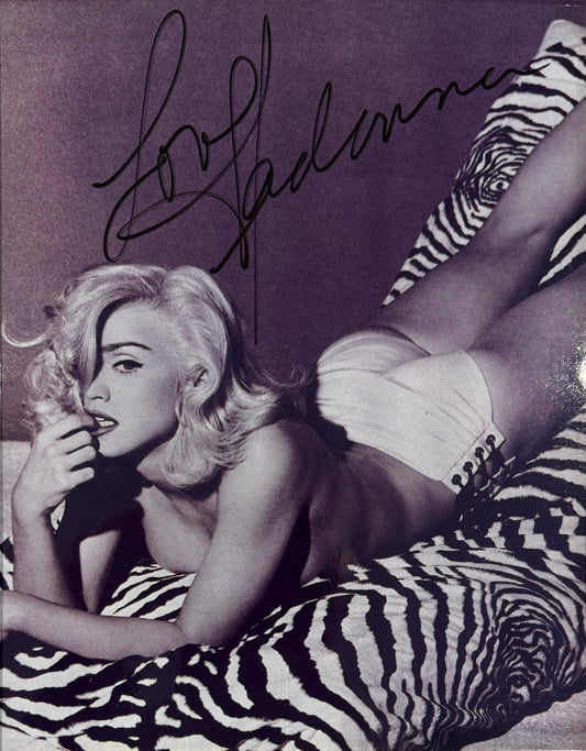 Madonna, Actress, Singer, Cultural Icon, Hand Signed Framed Photo With COA