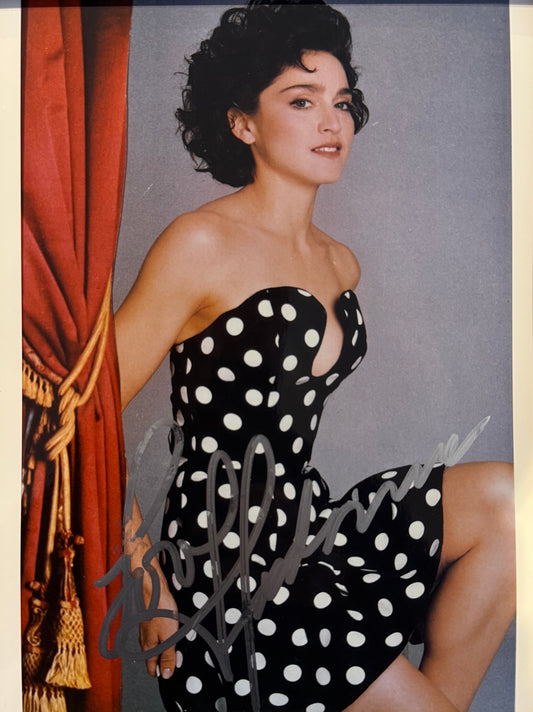 Madonna, Actress, Singer, Cultural Icon, Hand Signed Framed Photo With COA